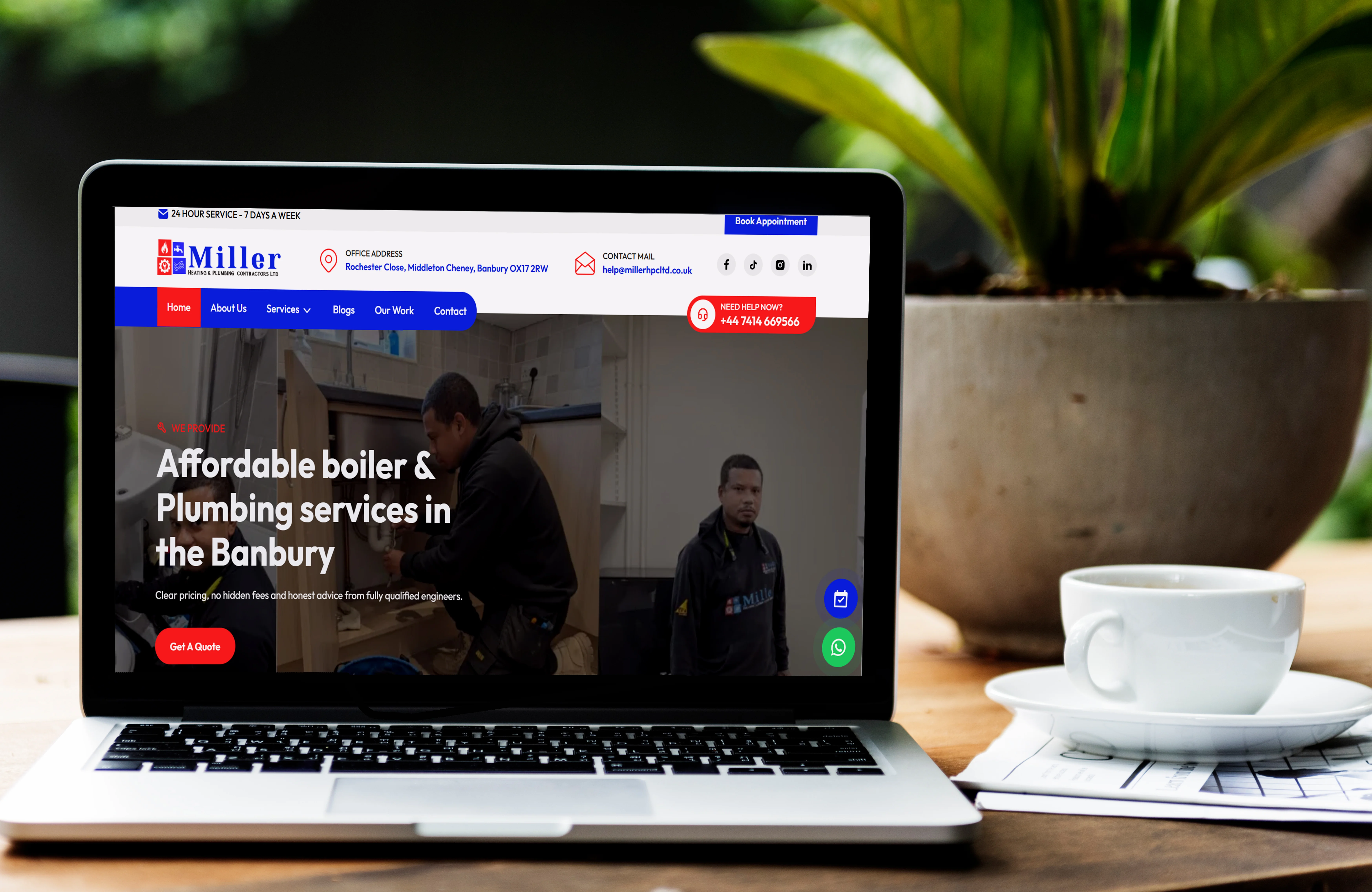 Miller HPC Ltd - Premium Heating & Plumbing Digital Transformation