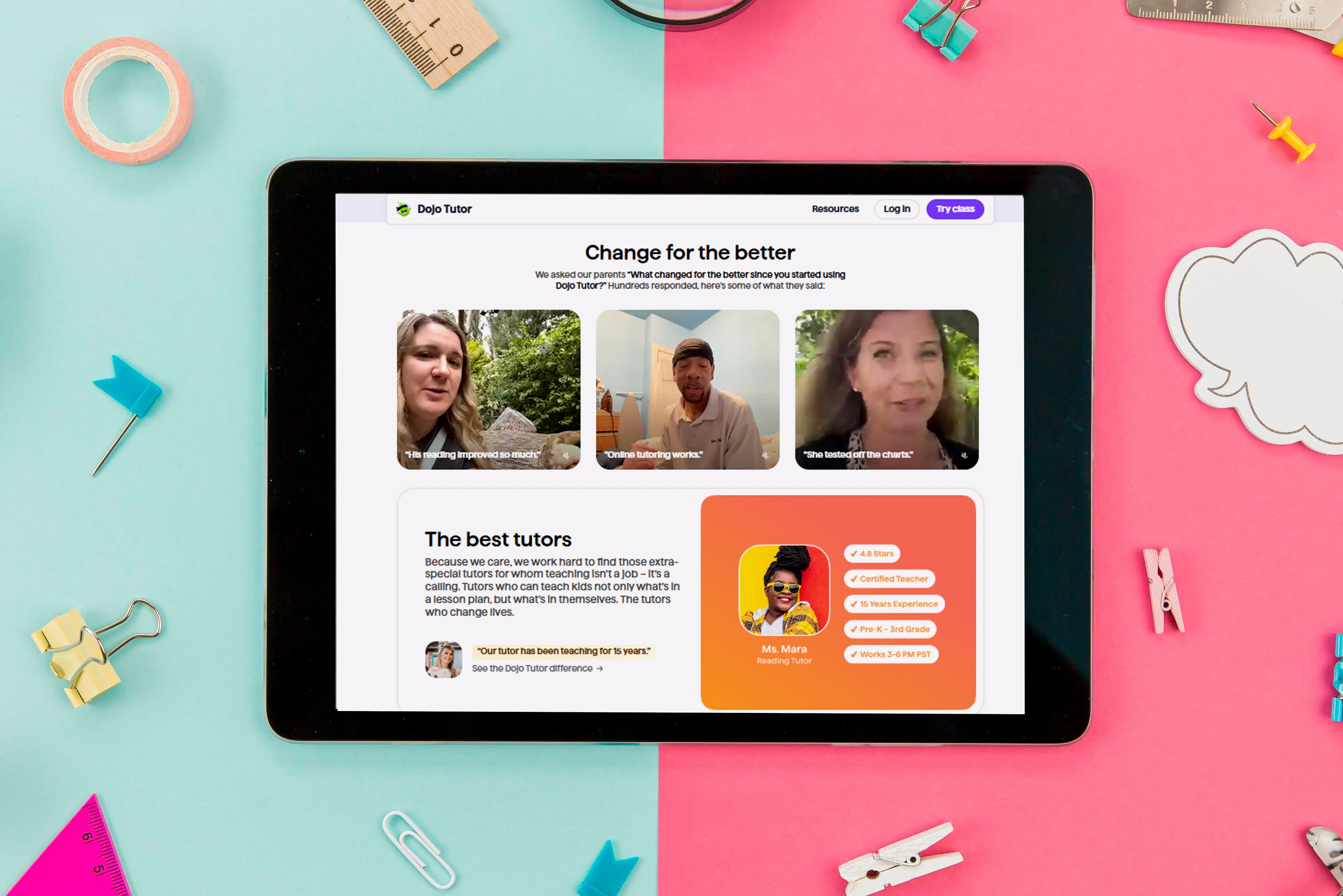 Dojo Tutor - Revolutionizing K-9 Education Through Personalized Online Learning